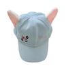 Chapéu de Baseball Orelha de Gato para Meninas Mulheres Orelhas de Gatinho Chapéu Casual para Esportes Academia Acampamento na Montanha Chapéu para Atividades ao Ar Livre Azul