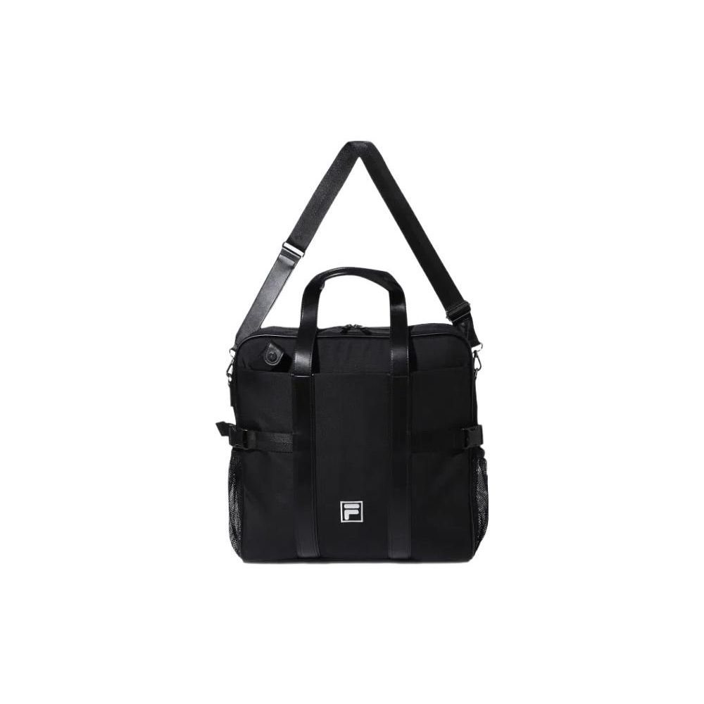 FILA Letter Logo Nylon And Polyurethane Racket Bag Unisex bags Black FS3BCF6271XBLK Black