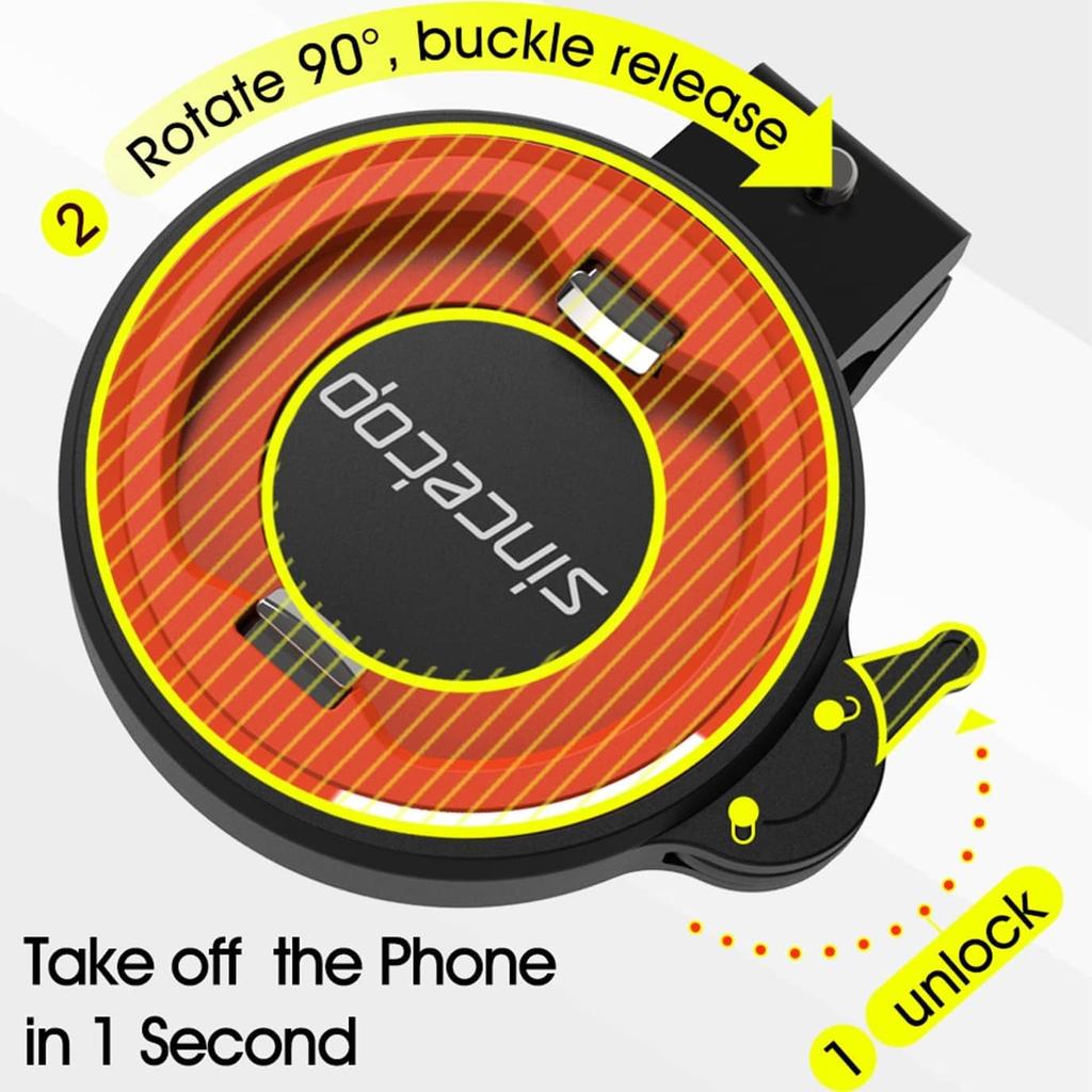 [SinceTop Series C - 1st Generation] Motorcycle Smartphone Holder, Aluminum