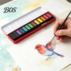 Portable Gouache Paint Set Watercolor Set, Durable Solid Pigments, Washable Fine Artistic Creation Kits for Kids Powder Art Supplies, Sketching