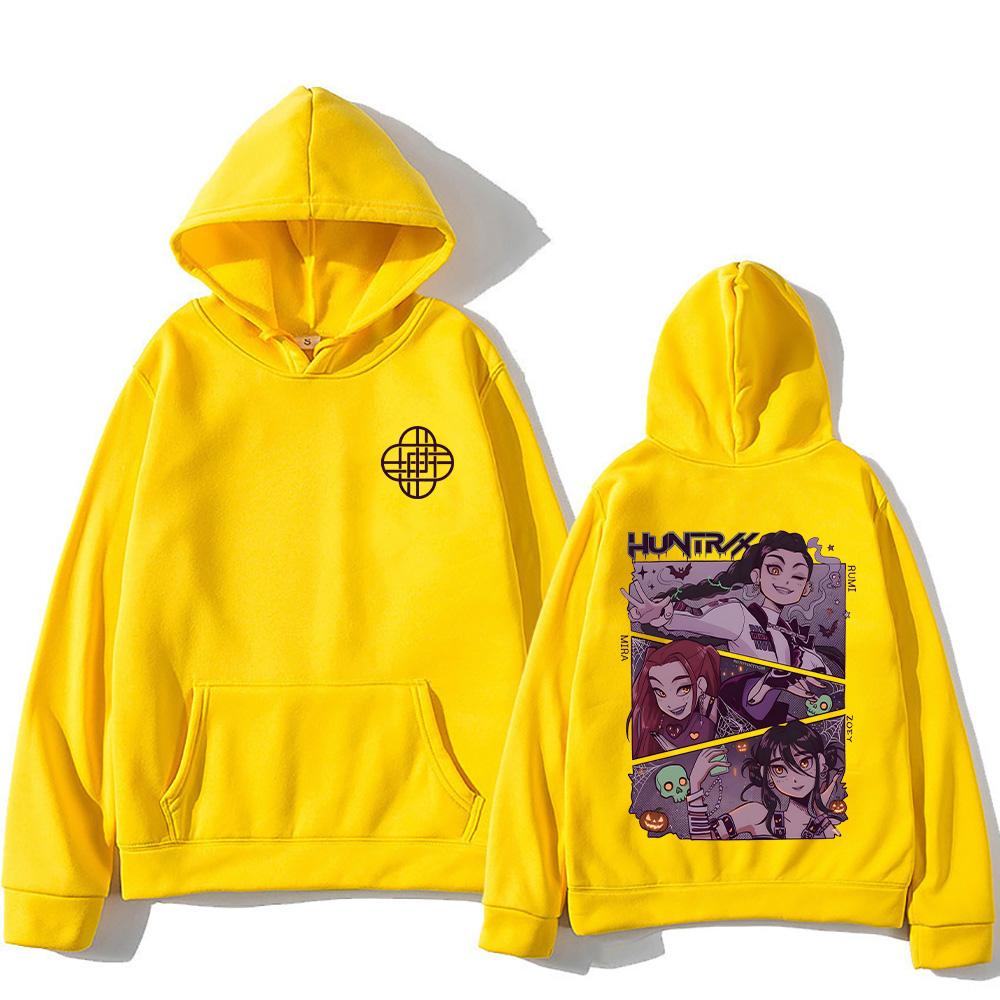 Halloween Kpop Demon Hunters Hoodies Hot Film Graphic Hoodies Men Women Fashion Clothing Pullover Loose Harajuku Top Streetwear