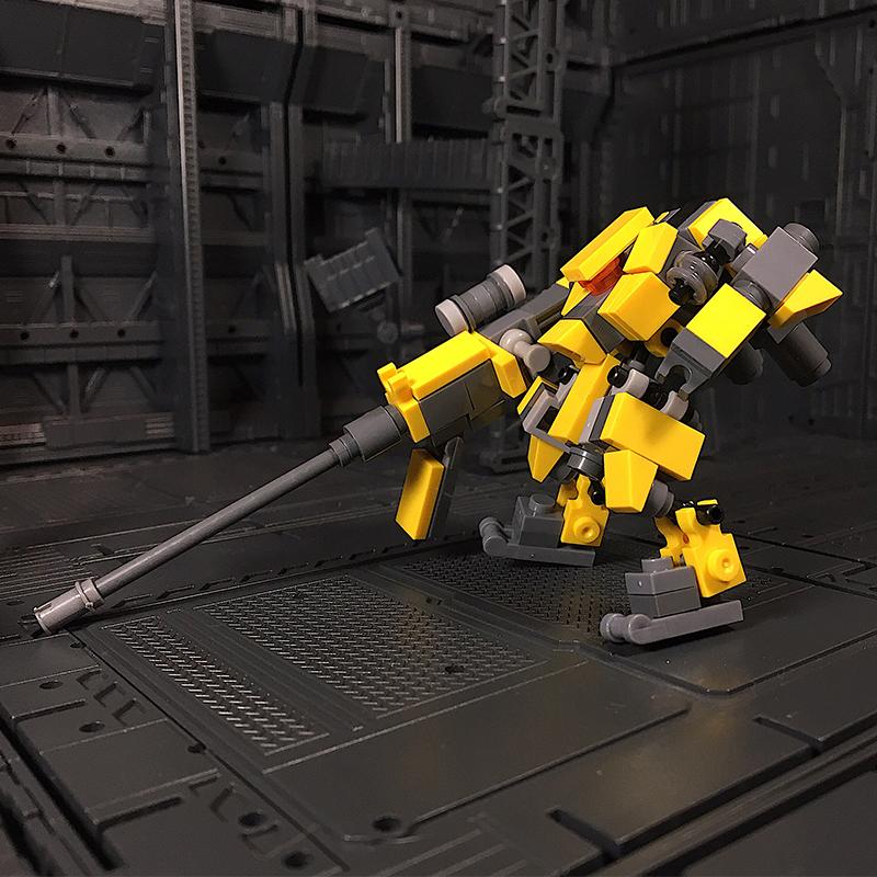Mecha Robots Granular Building Blocks Kids Toys For Children 7cm Figure Assembling Bricks Toy Funny Machine Dolls Juguetes