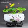 Großer Keramik-Lotus Seerose Hydroponischer Blumentopf ohne Abfluss