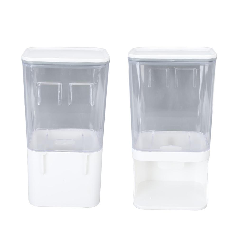 Rice Container tight Storage Dispenser Wall Mounted ed Bucket Press Type Kitchen Supplies