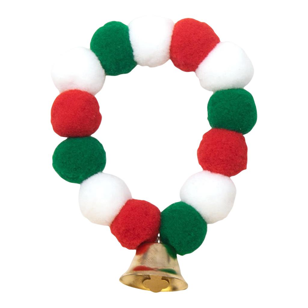 Cat Collar With Colorful Ball, Macaron Dog Elastic Collar, Internet Famous Plush Ball, Cute Pet Supplies