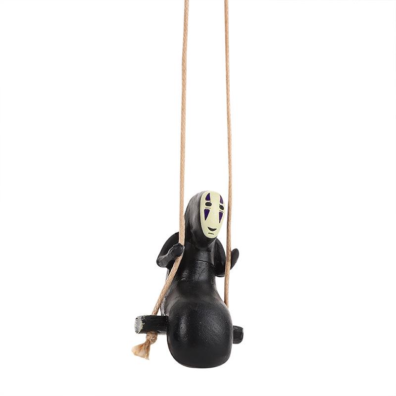 Spirited Away No-Face Man Car Hanging Ornament - Popular TikTok Rearview Mirror Decoration