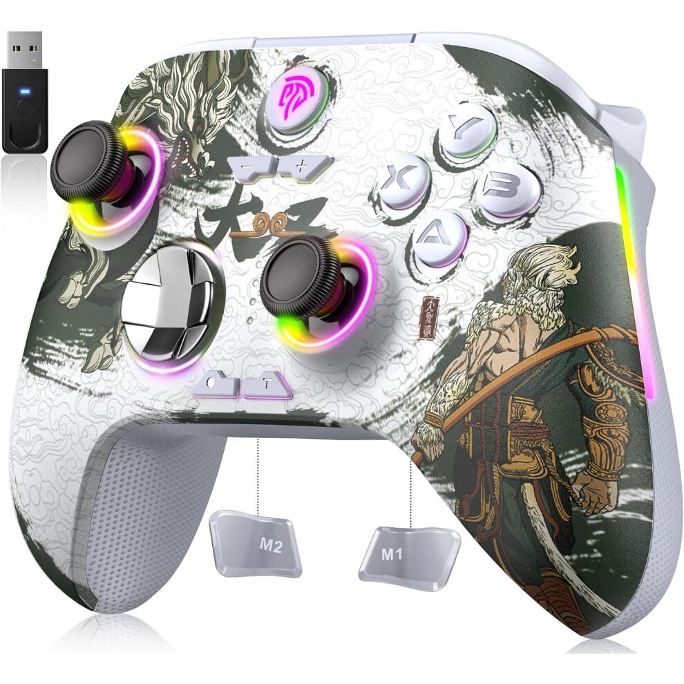 EasySMX X15 Kabelloser PC-Controller mit Hall-Triggern, Hall-Joysticks, Kein Drift, Keine Totzone, Kompatibel mit Windows PC, Android, Steam und Switch