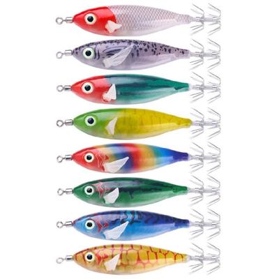 8Pcs/set Freshwater Saltwater Fishing Jig Hard Octopuses Jig Fishing Squid Jig Lures Jig Squid Fishing Lures Baits
