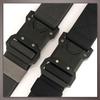 One Limitation Tactical Elastic Quick Release Belt for Work and Military BP636 One-Touch Use, Men's (Black)