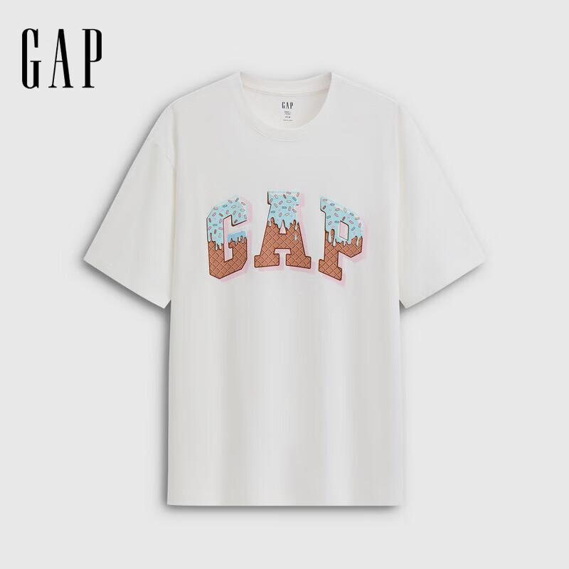 GAP Unisex Logo Print Loose Short-Sleeve T-Shirt