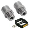 1 Pair Heavy Duty Extended Pedal Spacer Bike Pedal Extension Shaft  for Bike Pedal Compatibility