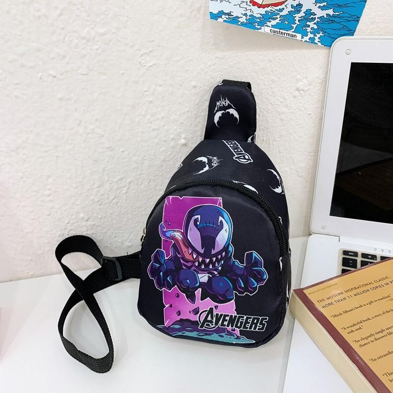 Avengers Spider Man Kids Chest Bag With Polyester Lining And Breathable Durable Design For Preschool Children