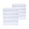 Antibacterial Combed Cotton 40s 180g Hotel Towel White 10-Pack - High-Density Premium Thick Absorbent Korean Luxury Bathroom Towel