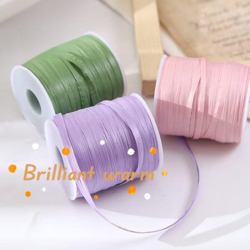 50g/roll Imitation Cotton Grass Weaving Thread Knitting Crochet Straw Hat Beach Bag Summer Weaving Cotton Grass Lafite Yarn
