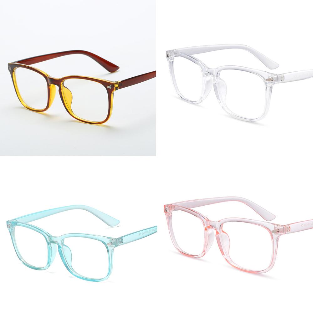 Fashion Unisex Square Glasses Plain Glasses Full Frame Glasses for Men and Women Radiation Protection Optical Glasses