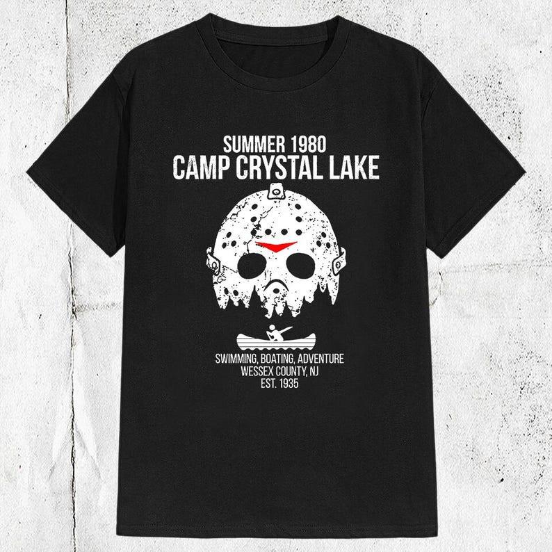 Camp Crystal Lake Friday the 13th Horror Movie Unisex T-Shirt S разноцветный