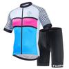 Mens Mountain Bike Cycling Jersey Bib Shorts Set Breathable Quick-Dry Sportswear Outdoor Riding