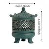 Gutta Disc Incense Burner Chinese Zen Vintage Three-legged Incense Burner Ceramic Tea Ceremony Zen Ornaments Home Decoration