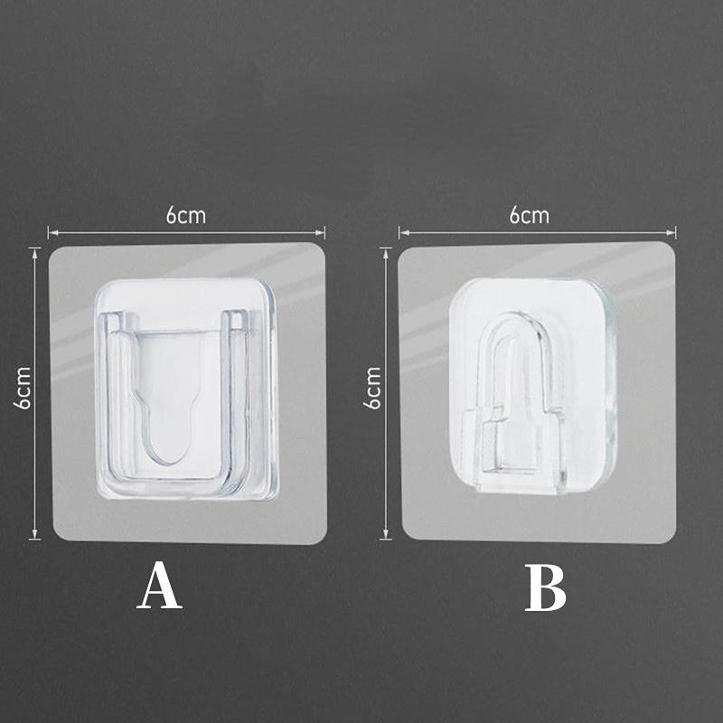 Multi-functional Hooks 5/10 Pairs Double-sided Adhesive Wall Hooks Waterproof Clothes Hats Towel Hooks Kitchen Bath Door Hooks
