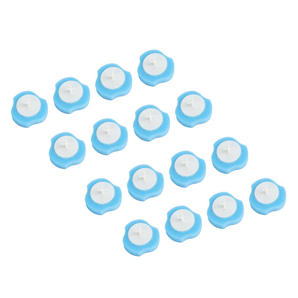16pcs Toilet Brush Replace Heads Disposable Water Soluble Cleaner Toilet Brush Refills for Bathroom