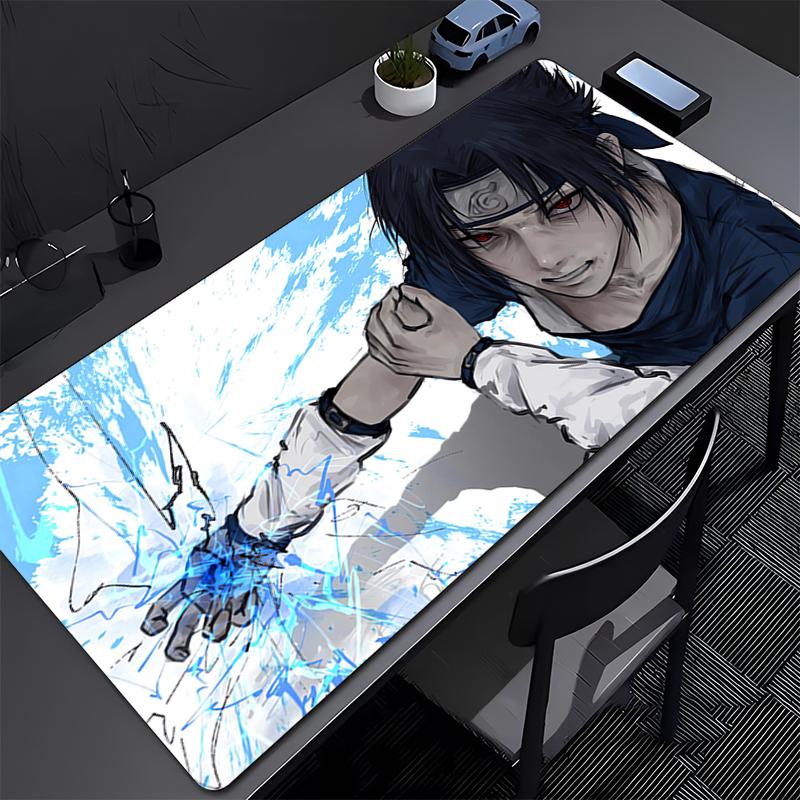 

Mouse Pad Naruto Sasuke Office Anime Carpe Large PC Game Computer Mausepad Varmilo Keyboard Gaming Accessories Extended Desk Mat 30x60x0.2cm