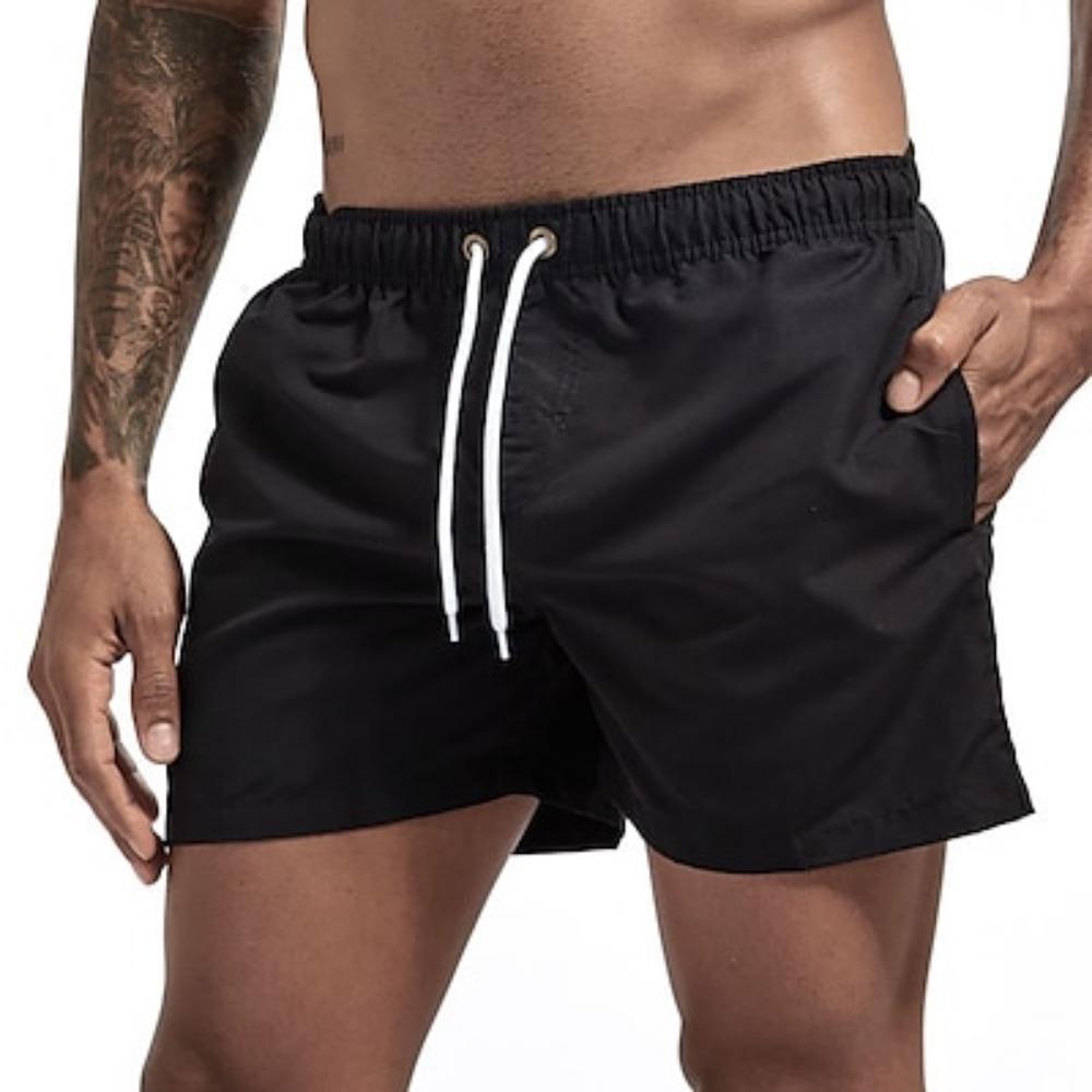 

Summer Men s Quick Dry Breathable Swimming Trunks with Pockets Beach Surfing Shorts S