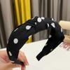 Fashion Women's And Girls Polka Dots Print Headband With Center Knot for Ladies Daily Casual Hair Accessories