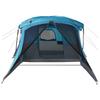 4-Personen-Campingzelt mit Vorzelt Blau Wasserdicht