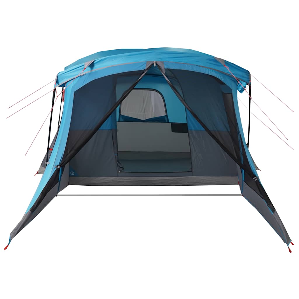 4-Personen-Campingzelt mit Vorzelt Blau Wasserdicht