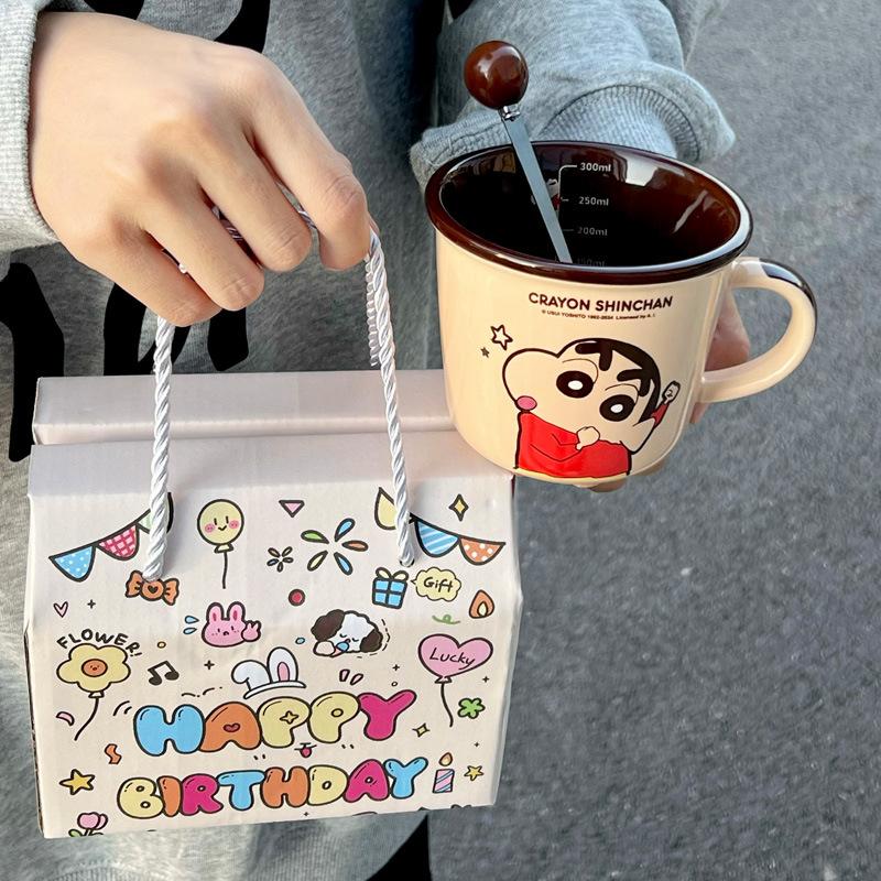 Birthday Gifts for Boys and Girls Crayon Small New Scale Cup Cute Couple Ceramic Mug Girlfriend Souvenir