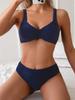 Bikini Rétro Uni Taille Haute 2025 pour Femmes
