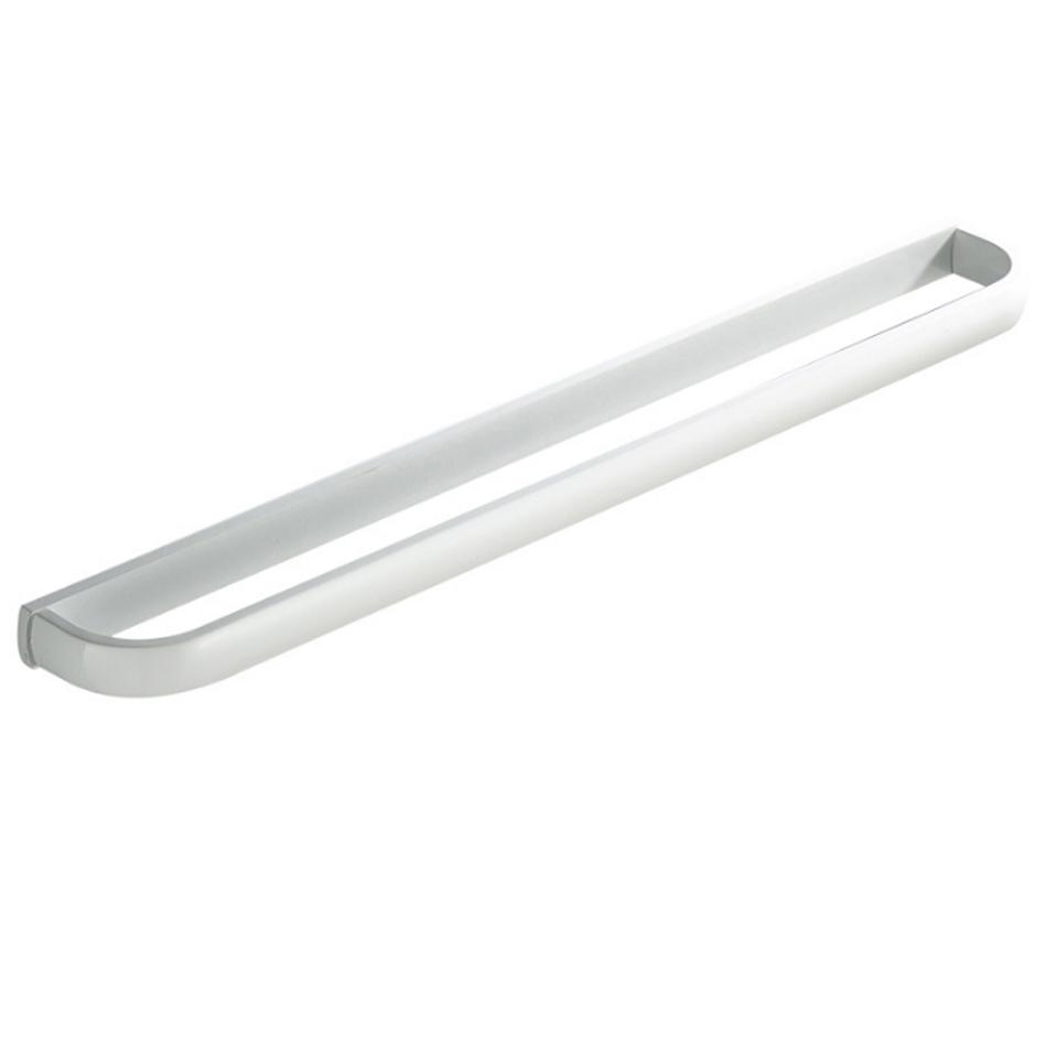 Jednoduchý držák na ručníky Antická černá Bílá Růžové zlato Nikl Chrom Mosaz Nástěnný Luxusní Koupelnový Držák na ručníky Polička Úložný regál