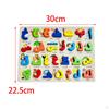 Wood Arabic Alphabet Jigsaw Board Montessori Toy Learning Skill Puzzles