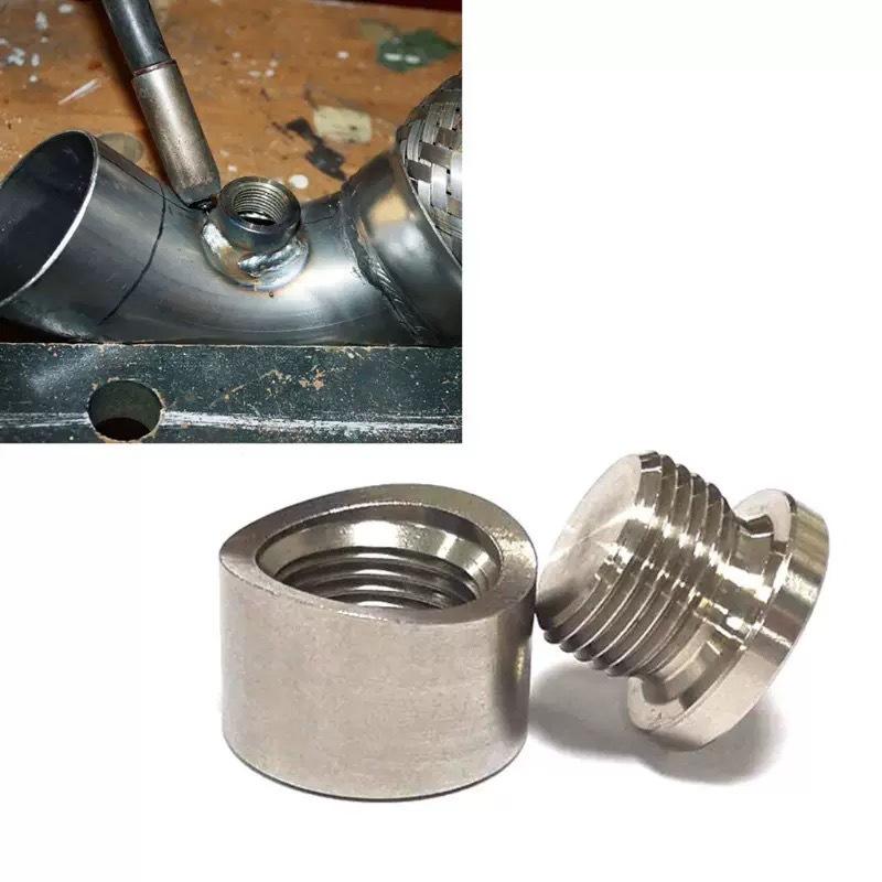 Thread Oxygen Sensor Bung Stainless Steels Plug Wideband Nut Fitting Weld M18X1.5 Car Accessories