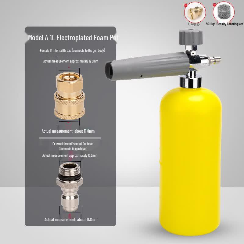 Rongyu A 1L High-Pressure Car Wash Foam Cannon Kit