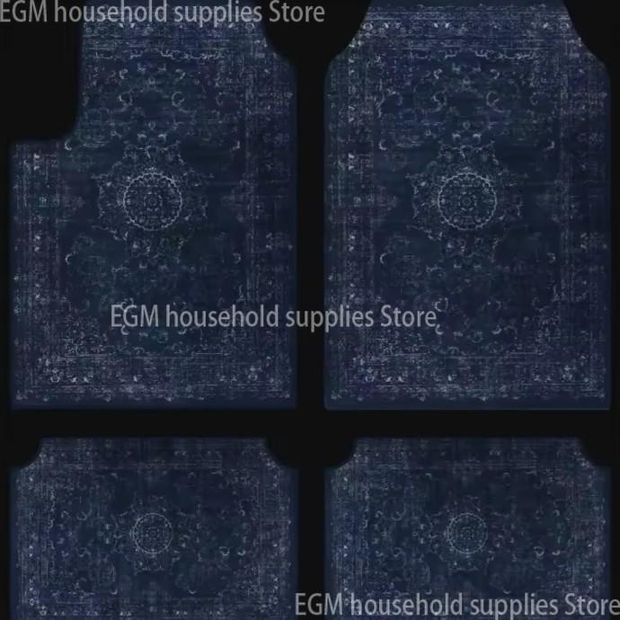 Bohemian Car Floor Mats Non Slip Soft Washable Universal Auto Foot Pads Vintage Interior Rugs