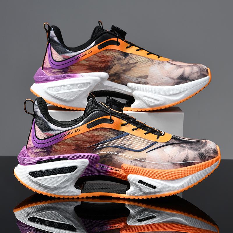 

Running Shoes Casual Carbon Board Marathon Men Sports Walking Breathable Women s Comfortable Athletic Nonskid Leisure Sneakers 40 помаранчевий
