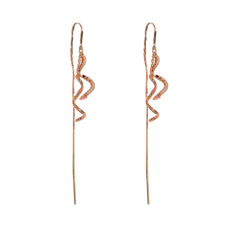 Female Fashion Personality Spiral Tassel Ear Line