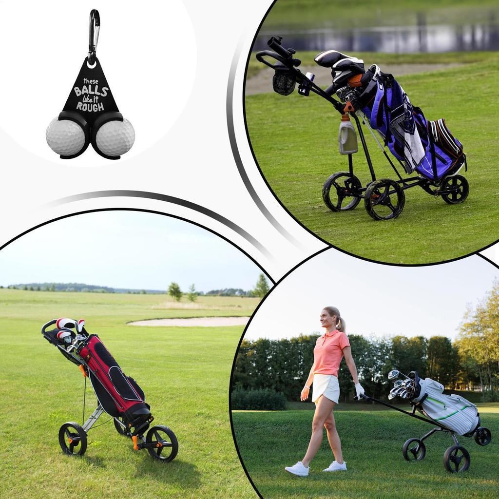Golf Ball Holder PVC Parody Tee Rack Gag Gift for Golfers Bag Accessories Novelty Design