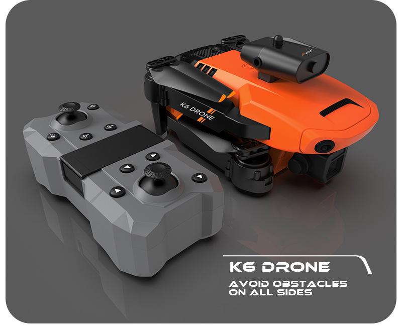TikTok Drone: K6 Folding Remote-Control Plane with 4K Camera & Four-Sided Obstacle Avoidance.