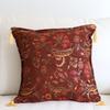 Turkish Design Chenille Cushion Cover Ottoman Flower -