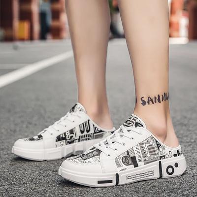 Fashion Mens Summer Without Heel Shoes Lazy Slippers for Men Outdoor Slip-on Footwear New Fashion Mens Half Slippers Casual Shoes