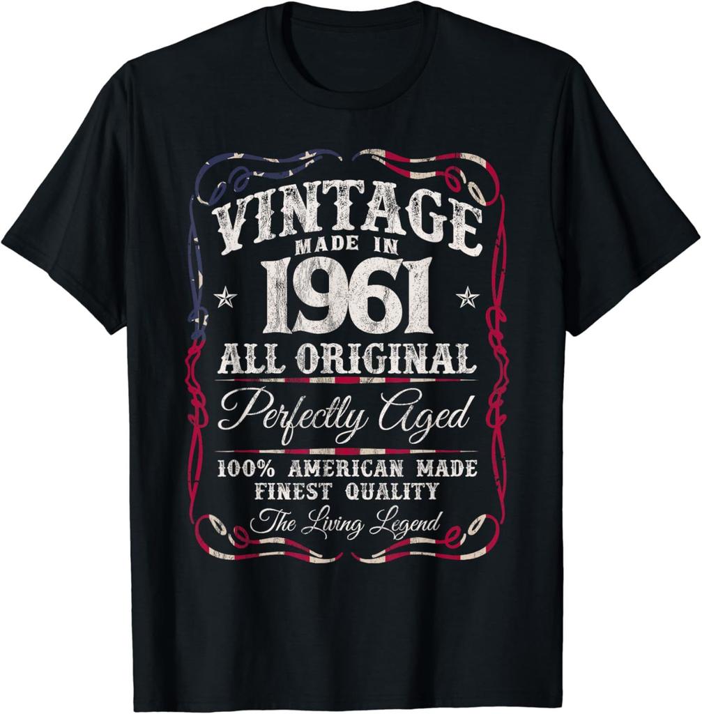 Vintage May June 1961 Birthday Party Outfit Born In May 1961 TShirt Graphic T Shirt Vintage T Shirt Men Clothing Cotton Camisas