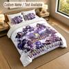 3Pcs Bedding Set Custom Name Text, 1 Sheet 2 Pillowcases Home Bed DecorWorld of Warcraft