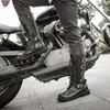 Fashion Men's Combat Boots Winter Plush Leather Motorcycle Boots Outdoor Shoes for Men Punk Platform Gothic Combat Boots High-top Shoes