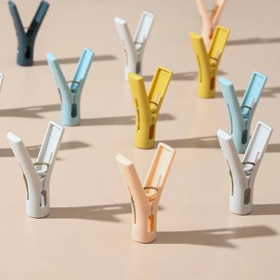 Giysiler İç Çamaşırı Çoraplar Klips Plastik Plaj Havlusu Mandalları Çamaşır Mandalı Klipsleri Şezlong Çok Renkli Mutfak Banyo