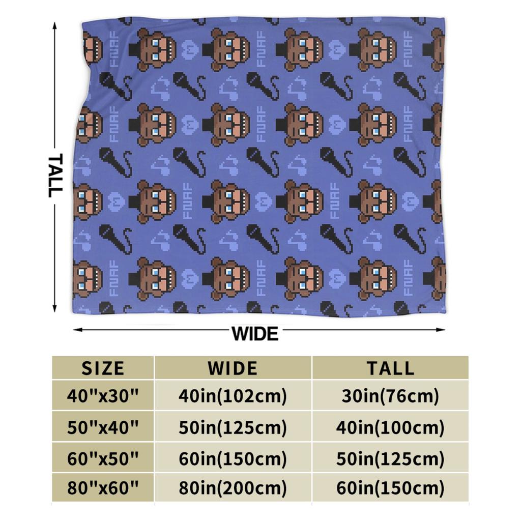 FNAF At Freddys Plush Blanket Kids Flannel Throw Blanket For Home Decor Super Soft Design Quality Bedspread Birthday Gift