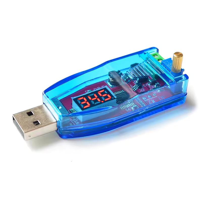 

Світлодіод DC-DC 5V до DC 1-24V Регульований потенціометр USB Підвищувальний/знижуючий понижуючий перетворювач Джерело живлення Регулятор напруги Модуль червоний