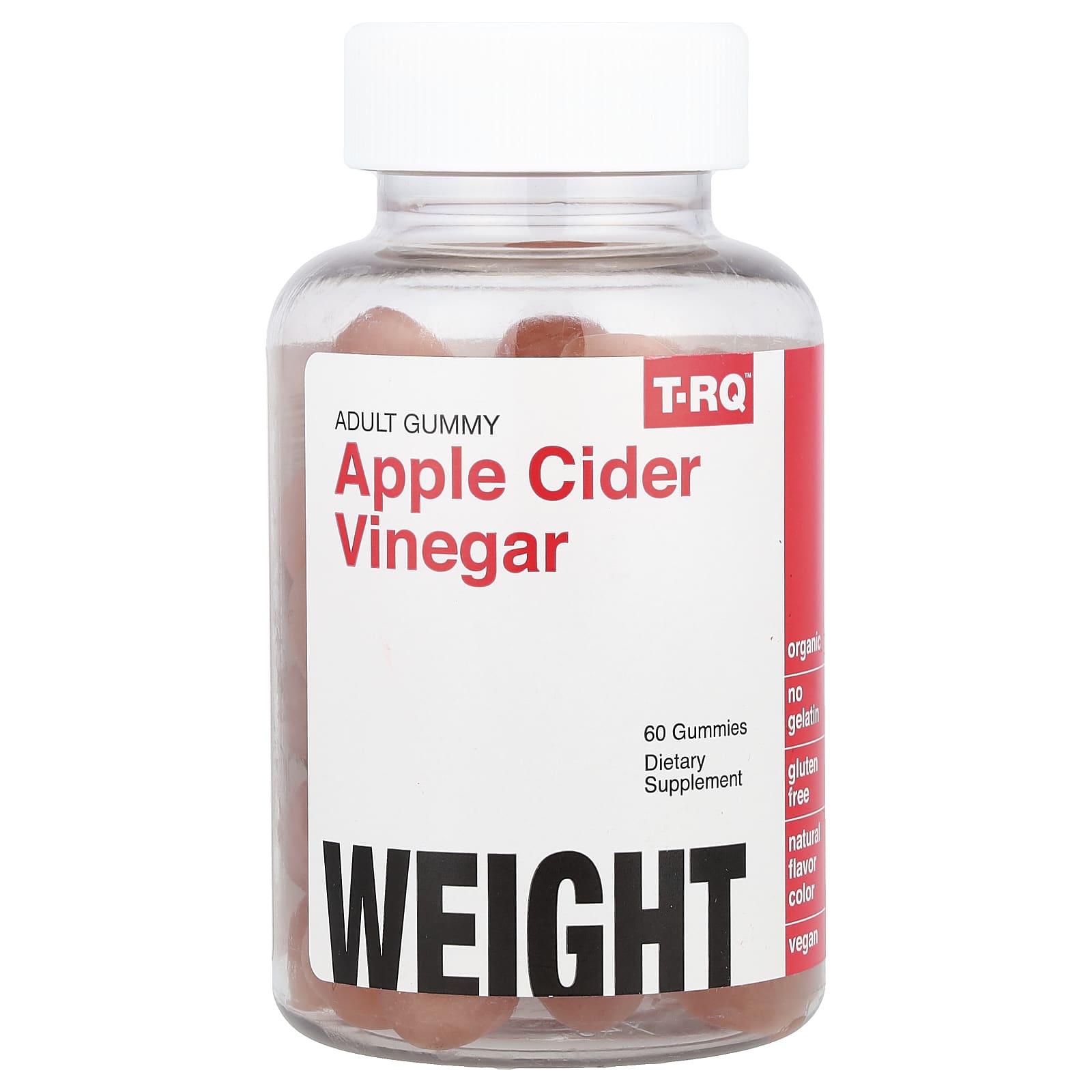 

T-Rq, Adult Gummy, Apple Cider Vinegar, 60 Gummies