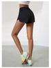 Women's Quick-Dry High-Waist Shorts with Zipper Pocket & Anti-Exposure Lining for Running & Fitness